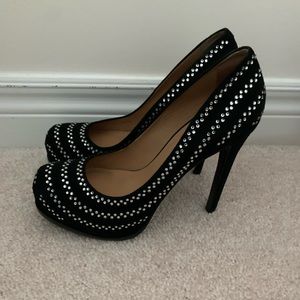 Pour la Victoire Crystal Embellished Heels